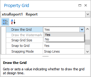 Draw the Grid option